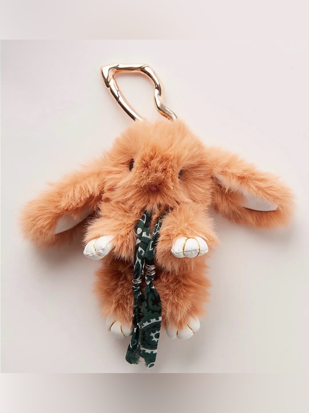 NWOT Free People Fluffy Rabbit Bag Charm
